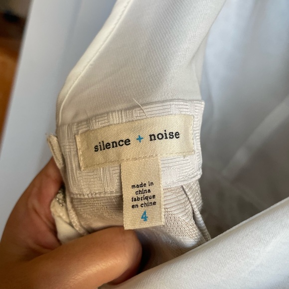 Silence + Noise White Backless Peplum Dress - Picture 5 of 5